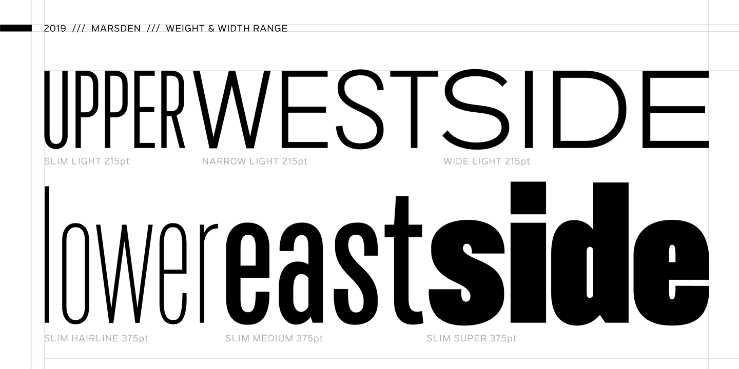 Marsden Compressed Condensed Regular Font preview